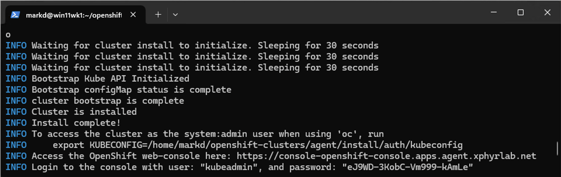 image from Installing OpenShift using Windows Subsystem for Linux